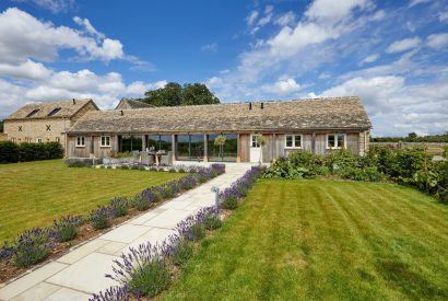 The exterior at The Barn at Ampneyfield, Gloucestershire