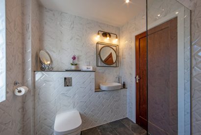 A bathroom at Oban House, Argyll and Bute