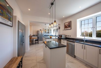 The cooks kitchen at Oban House, Argyll and Bute