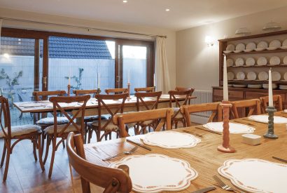 The dining area at Leonard House, the Cotswolds