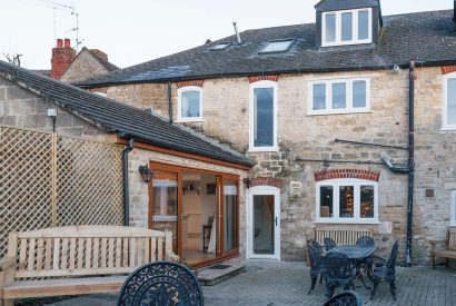 Outdoor space at Leonard House, the Cotswolds