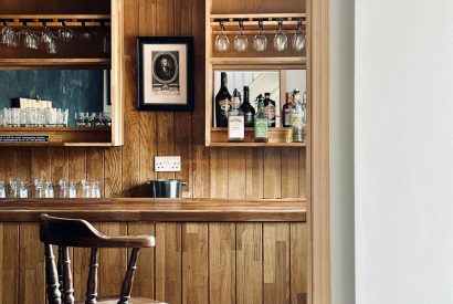 The bar at Leonard House, the Cotswolds