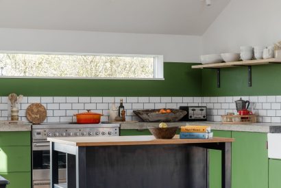 The kitchen at Campion Barn, Bude, Cornwall