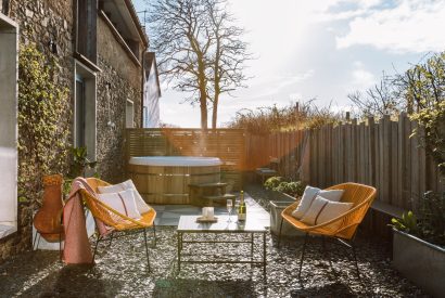 The hot tub at Campion Barn, Bude, Cornwall