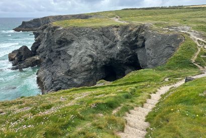 Cliff top paths at Ocean View, Cornwall