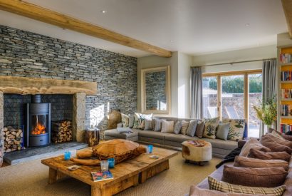 The lounge at Ocean View, Cornwall