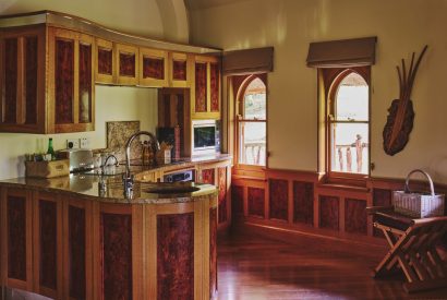 The kitchen at Stargazer, Malvern Hills