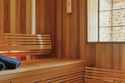 The sauna at Chipping House, Cotswolds