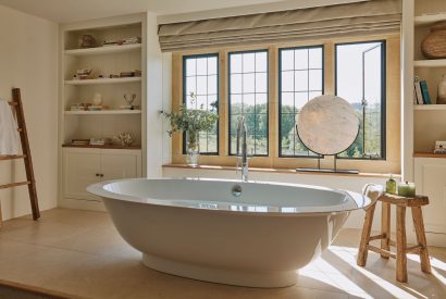 A freestanding bath at Chipping House, Cotswolds