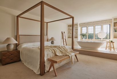 A four poster at Chipping House, Cotswolds