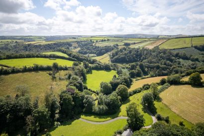 Aerial view of Hooting Owl Retreat, Somerset