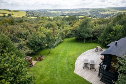 Aerial view of Hooting Owl Retreat, Somerset