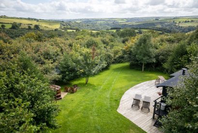 Aerial view of Hooting Owl Retreat, Somerset