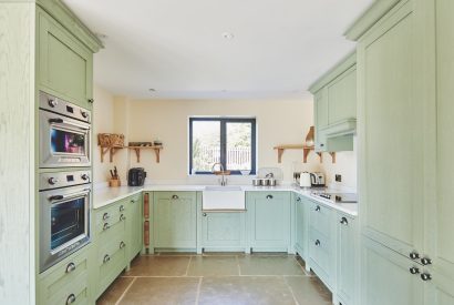 The kitchen at The Byre, Welsh Borders