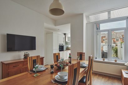 The dining room at Hollie Cottage, Lancashire