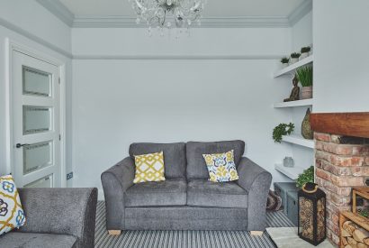 The living room at Hollie Cottage, Lancashire