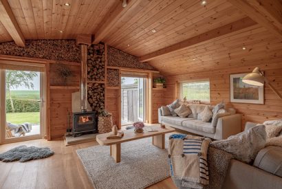 The living room at Fell Lodge, Lancashire 