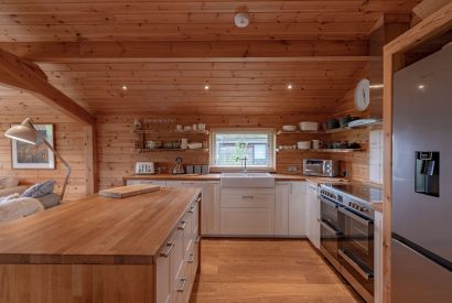 The kitchen at Fell Lodge, Lancashire 