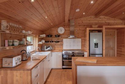 The kitchen at Fell Lodge, Lancashire 