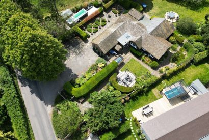 Aerial veiw at Sunset Cottage, Kent