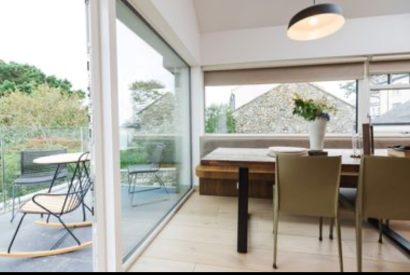 The dining room at Map Maker's Cottage, Roundstone, Galway