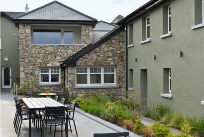 The outdoor space at Map Maker's Cottage, Roundstone, Galway