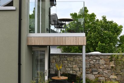 The balcony at Map Maker's Cottage, Roundstone, Galway