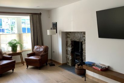 The living room at Weaver's Cottage, Roundstone, Galway