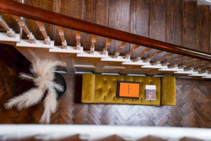 The staircase at Meadfoot Manor, Torquay, Devon