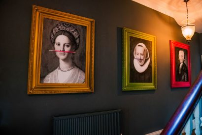 The hallway at Meadfoot Manor, Torquay, Devon