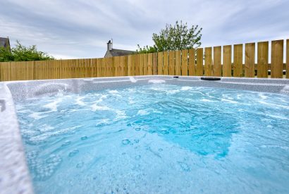 The hot tub at Ty Llewelyn, Llyn Peninsula