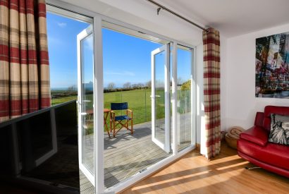 The living room at Ty Llewelyn, Llyn Peninsula