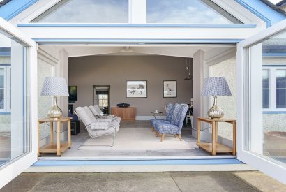 The living room at Pen y Bryn, Abersoch