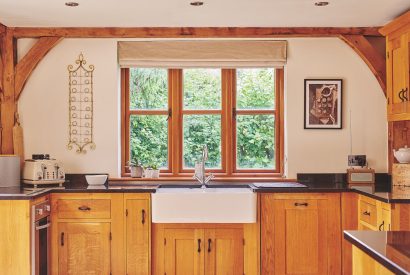 The kitchen at Apple Tree Cottage, Cotswolds