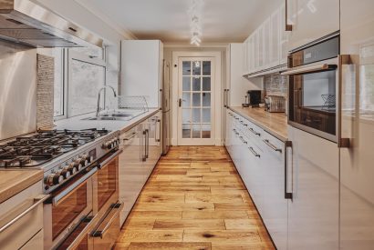 The kitchen at Loch Ness Mansion, Scottish Highlands