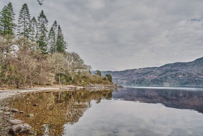 The loch by Loch Ness Mansion, Scottish Highlands