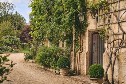 The side entrance to Withington Grange, Cotswolds 