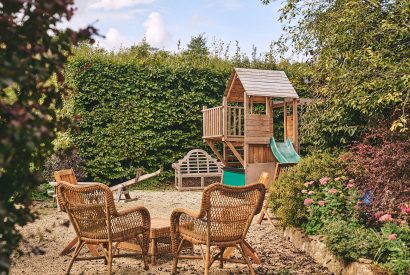 The children's play area at Withington Grange, Cotswolds 