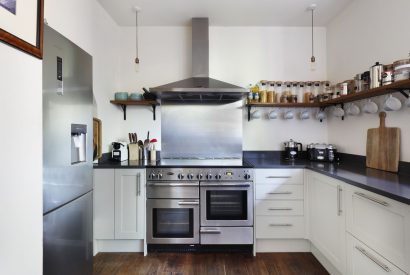 The kitchen at Riverside View, Chiltern Hills