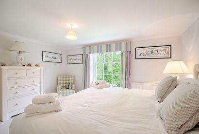 A double bedroom at Hockham Grange, Norfolk Coast