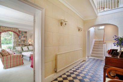 The hallway at Hockham Grange, Norfolk Coast