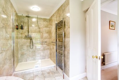 A bathroom at Hockham Grange, Norfolk Coast