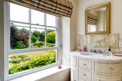 A bathroom at Hockham Grange, Norfolk Coast