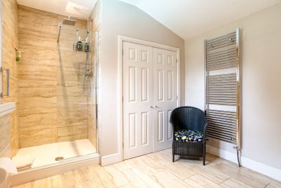 A bathroom at Hockham Grange, Norfolk Coast