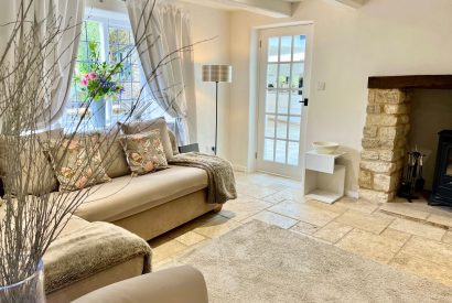 The living room at Willow Cottage, Cotswolds