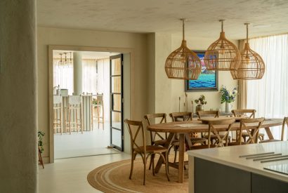 The dining area at Winston Manor, Cotswolds