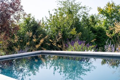 The swimming pool at Winston Manor, Cotswolds