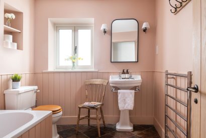 The bathroom at Bix Cottage, Chiltern Hills