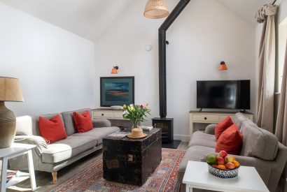 The sitting room at Bix Cottage, Chiltern Hills