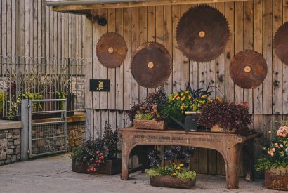 An outdoor area at Hygge Hideaway, Somerset